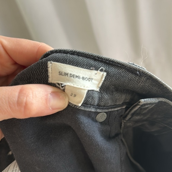 Madewell Slim Demi-Boot Black Jeans - Picture 5 of 5